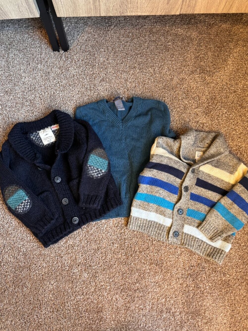 12-18mo Boys Fall/Winter Preppy Sweater 3 Piece Bundle Zara Gap H&M